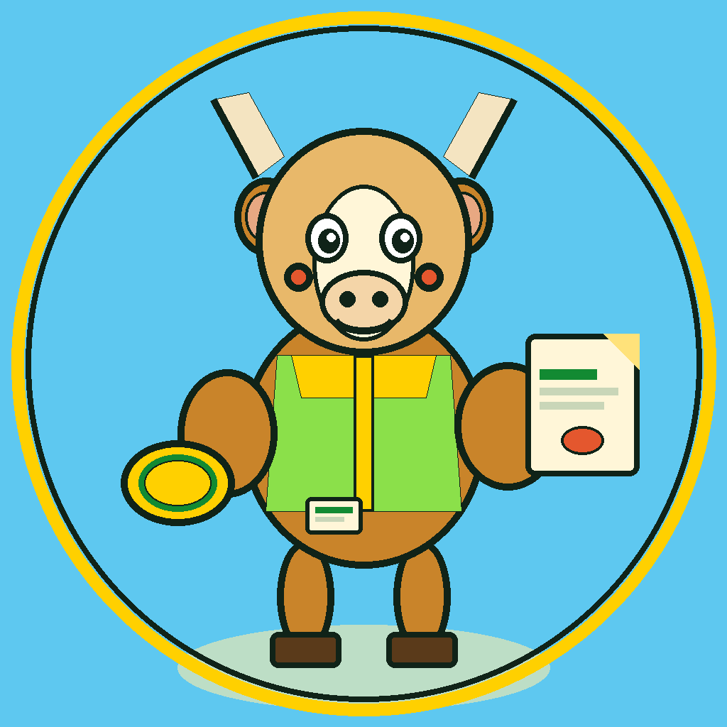 Bokkie Slip, the ZA Bets springbok mascot, holding a betting slip and a rugby ball